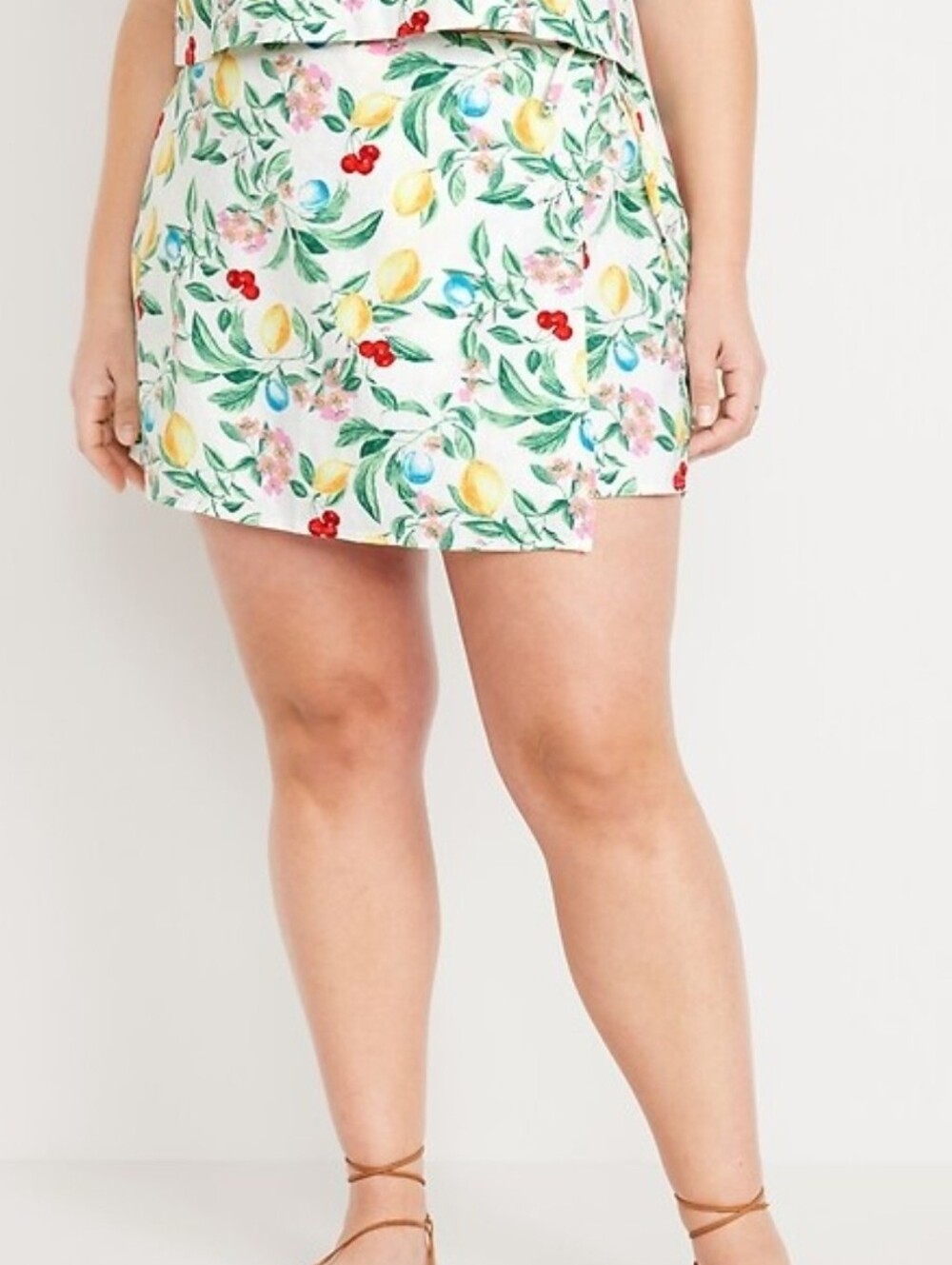 Old NAVY HIGH WAISTED LINEN BLEND SKORT XL